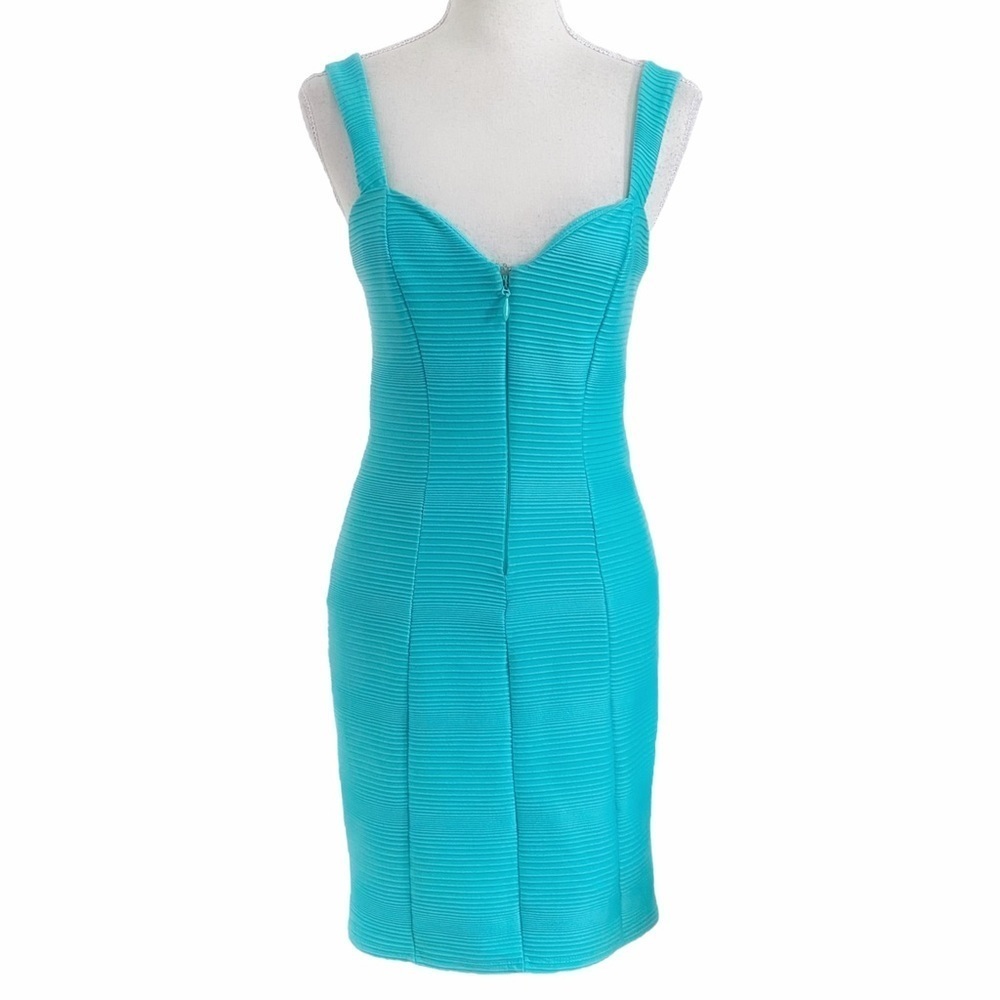 bebe Turquoise Bodycon Mini Dress